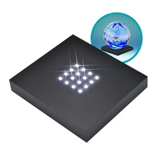 16 White- Light LED Lighted Base for Glass Art - Crystal Display, Lighted Acr...