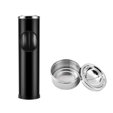 Anfrere Standing Ashtray Outdoor for Patio, Large & Tall Outside Ash Tray for...