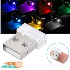 USB Mini LED Night Light Car Interior Ambient Lamp Plug Plug Play Soft Glow