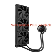 NZXT Kraken PLUS 360 Black New NZXT Turbo Pump Supports LGA 1851 AIO CPU Cooler