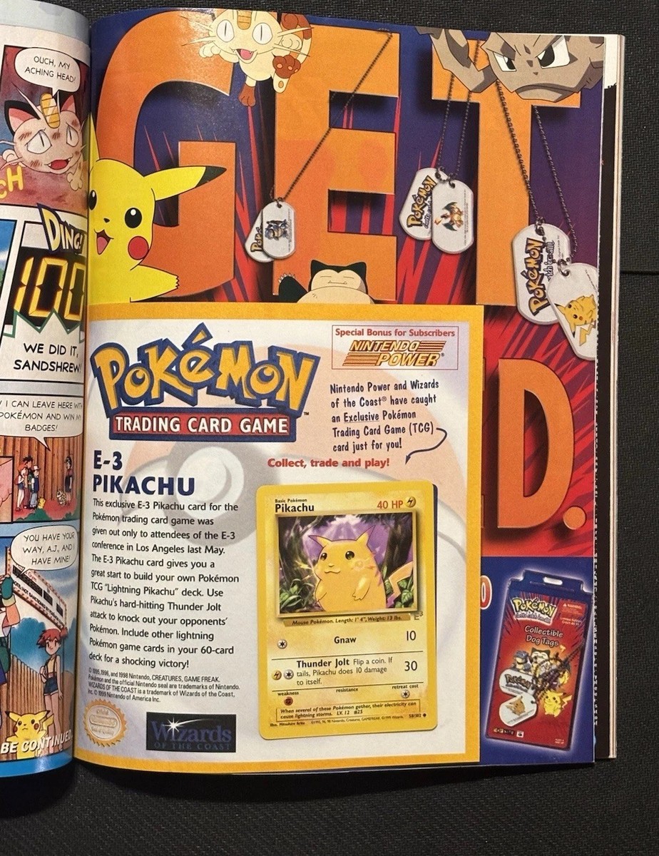 Nintendo Power Magazine Volume 124 w/ E3 Pikachu Pokemon Promo