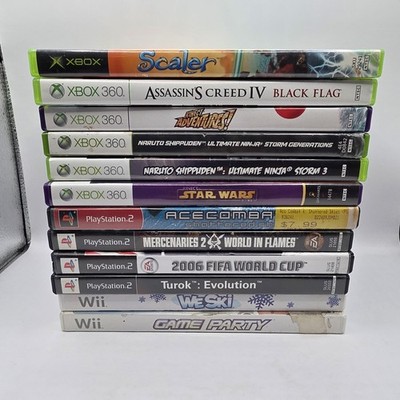 LOT of 12 Misc Video Games - Xbox - Xbox 360 - Wii - PS2 (Not Tested)