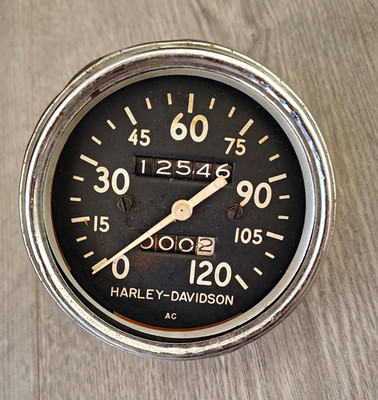 Harley-Davidson Sportster XLCH Speedometer/MISSING Bezel/Trip Doesn't Work  