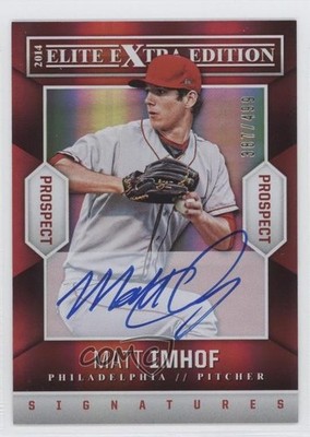 2014 Panini Elite Extra Edition Prospects Auto 387/499 Matt Imhof #78 Auto 0c2