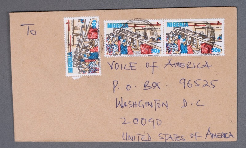 MayfairStamps Nigeria to Washington DC Cover aaz_57711