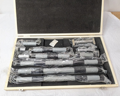 Fowler Inside Micrometer Set 4-80'' Range 0.001'' Grad 52-243-480-1 INCOMPLETE
