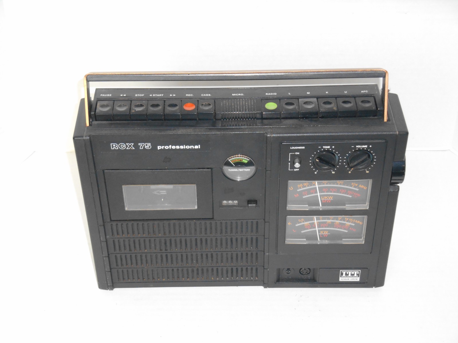1976 ITT SCHAUB-LORENZ RCX-75 RADIO - AM FM SW LW BANDS - ALL WORKING