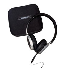 Bose Triport Black Silver Wired On-Ear Headphones Ear Pads Tested Great Sound 