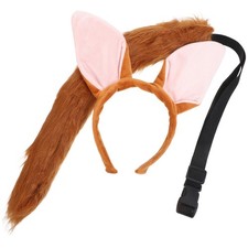 1 Set Fox Ear Hairband  Tail: Lovely Animal Cosplay Costume Accessory - Fox