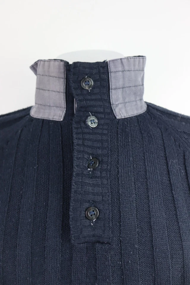Stone Island Pull Homme Tg 2XL Sweater Man Casual Vintage Italie Laine Drapeau - Photo 2/4