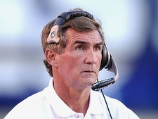 Denver Broncos Head Coach Mike Shanahan on the sideline at an NFL - Old Photo 7