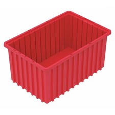 Akro-Mils 33168Red Industrial Grade Polymer, Divider Box, Red, 16 1/2 In L, 8