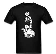 Girl anarchy anarchist revolution anti-capitolism Banksy Tee t-shirt
