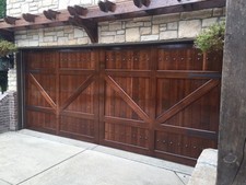 Gabriel Design - [16' x 7'] Barn Style Custom Solid Cedar Wood Garage Door