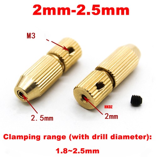 Mini Messing Bohrfutte Spannbohrfutter Mikrobohrerhalterung Spannzang 3.17~0.7mm - Bild 15 von 28
