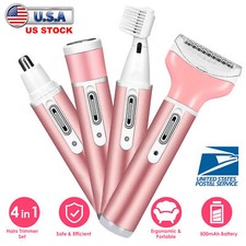 4 in 1 Wet  Dry Painless Rechargeable Lady Shaver Electric Razor for Women