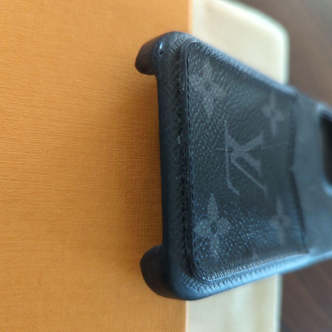 Louis Vuitton iPhone 13pro用レザーケース Louis Vuitton iPhone 13 Pro Case Monogram Leather Black Used