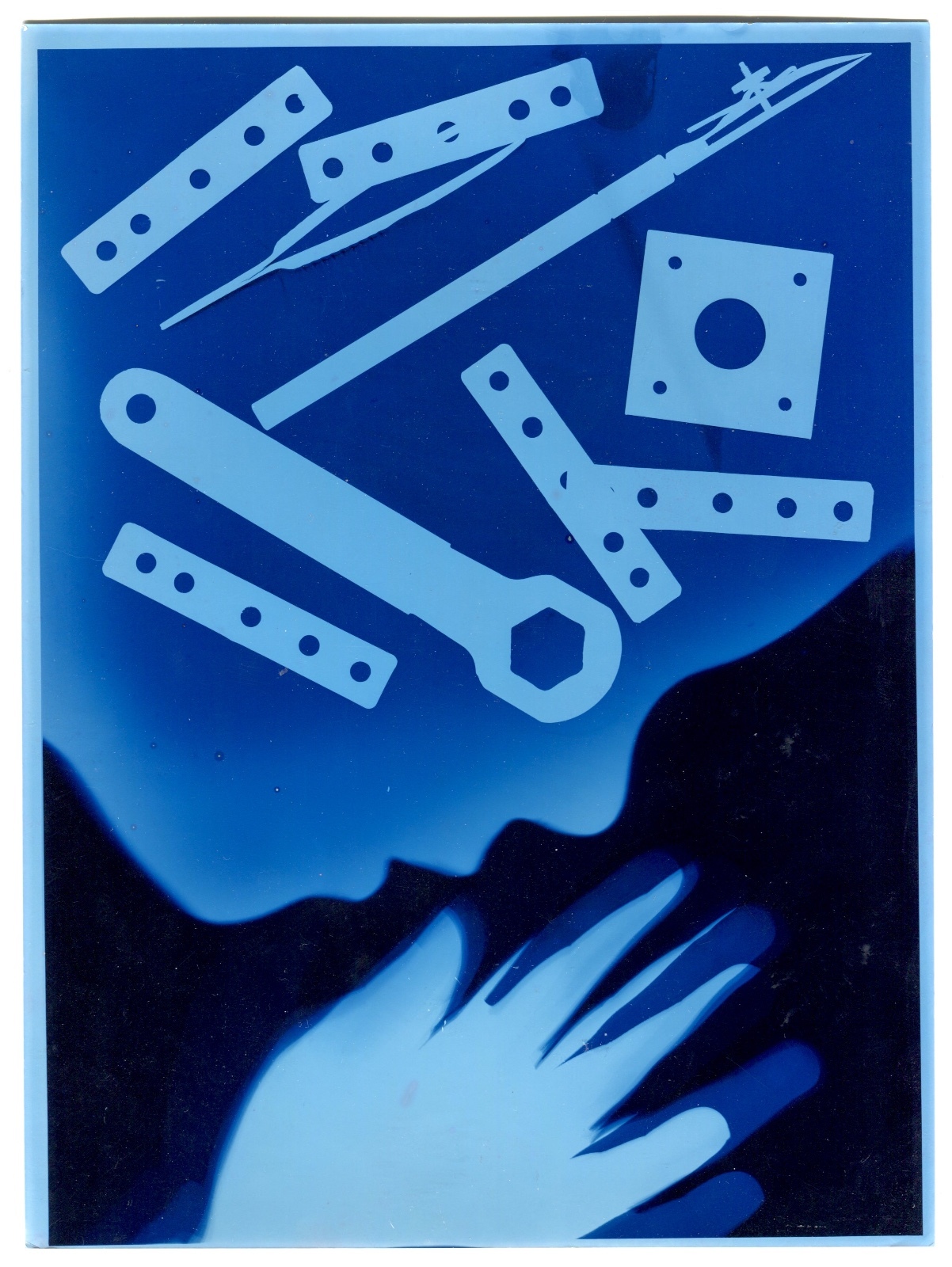 Color Photogram - 1975 Silver Print - 