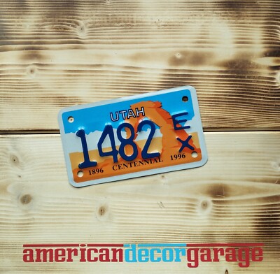 USA Nummernschild/Kennzeichen/license plate/Motorrad/MC/Highway patrol*Utah EX*