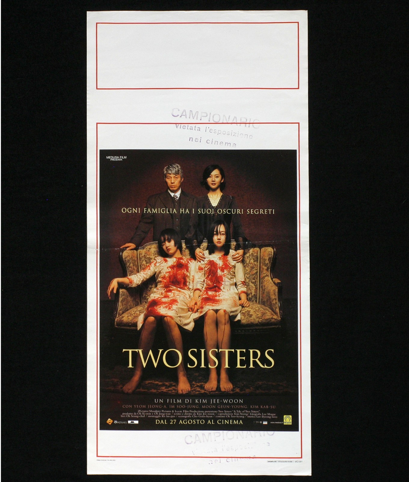 Locandina originale film Two Sisters (2004) - Regia di Kim Ji-Woon