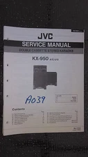 JVC kx-950 service manual original repair book stereo tape deck karaoke singer