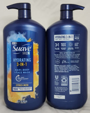  2 Ct Suave Men Hydrating 3-in-1 Hair  Body  Face Wash - Citrus Musk 30 fl oz