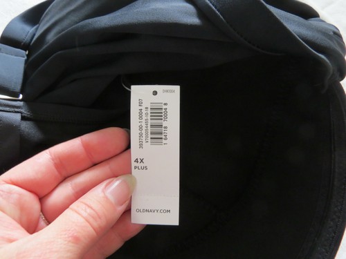 Traje de baño Old Navy Damas Envolvente Frontal Una Pieza Negro Adelgazante NUEVO 4XL Plus - Imagen 2 de 4