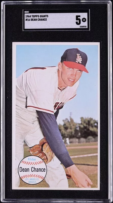Dean Chance trading card