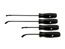 Snap On Tools NEW SGSR104ABK 4 Piece BLACK Soft Grip Seal Removal Tool Set USA