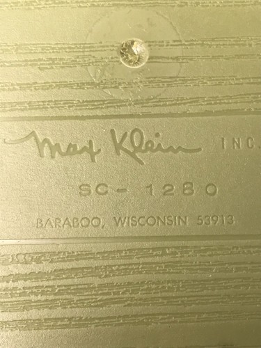 Vintage MCM 1960s Max Klein Plastic Faux Wood Sewing Box Avocado Green - Picture 10 of 10