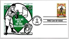 #4341AKE ME OUT TO THE BALL GAME BASEBALL FIRST DAY OF ISSUE