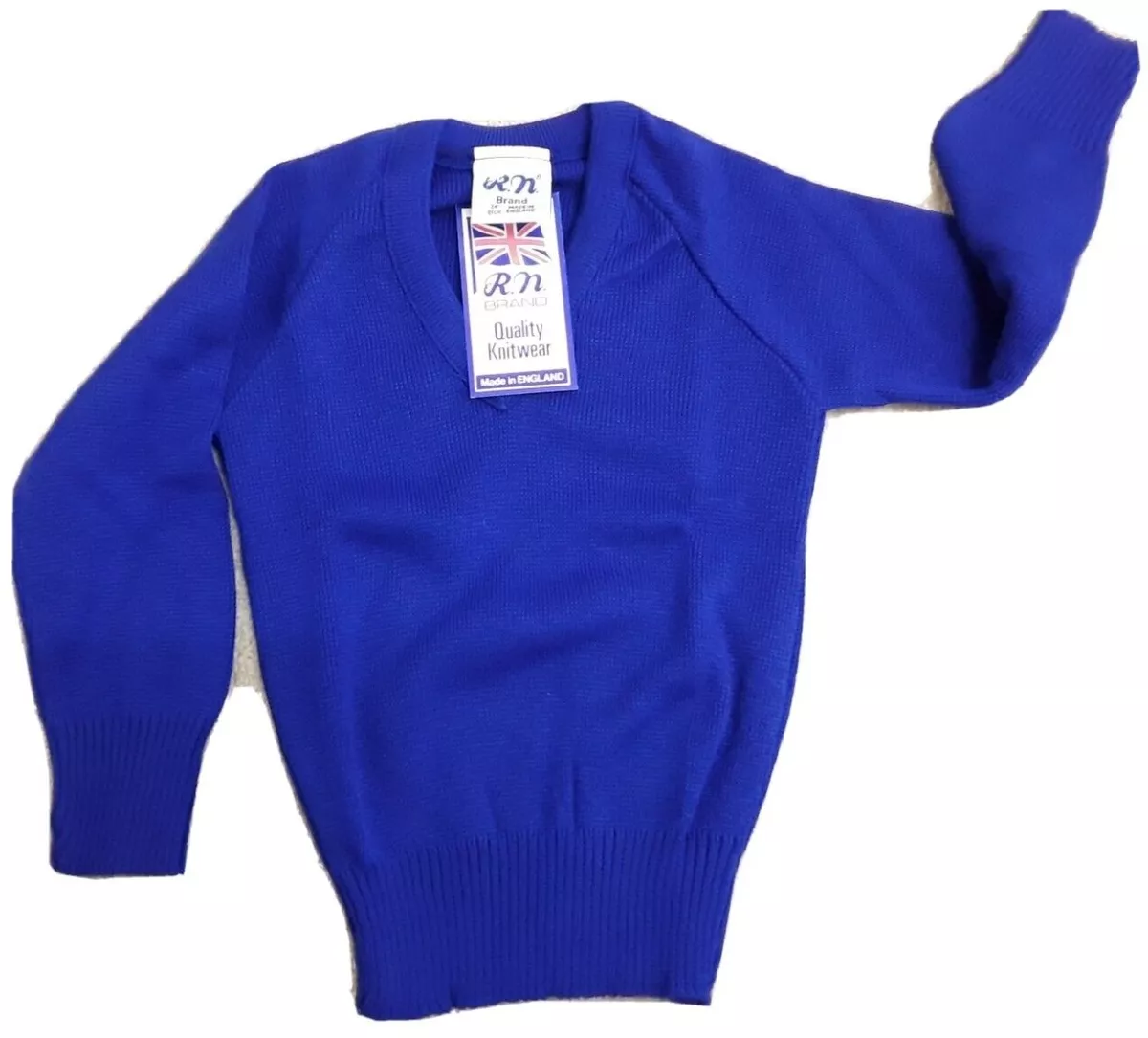 Royal blue knitted clearance jumper