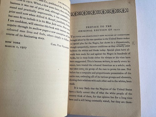 THE AUTOBIOGRAPHY OF AN EX-COLOURED MAN by James Weldon Johnson - 1927 - Picture 5 of 14
