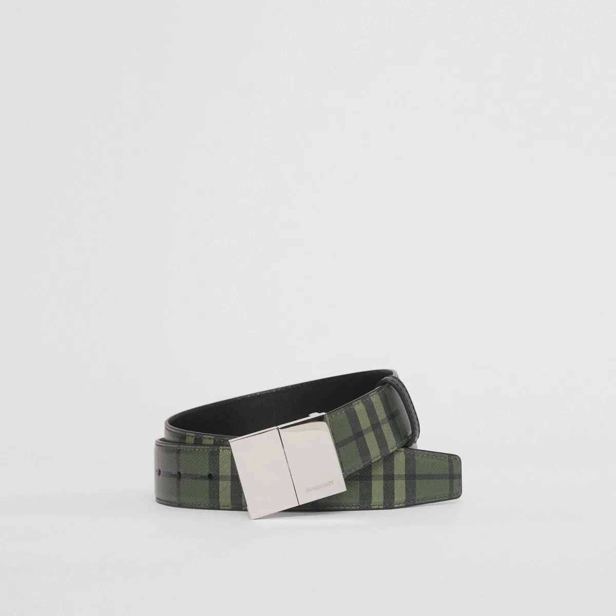 Burberry Check and Leather Belt