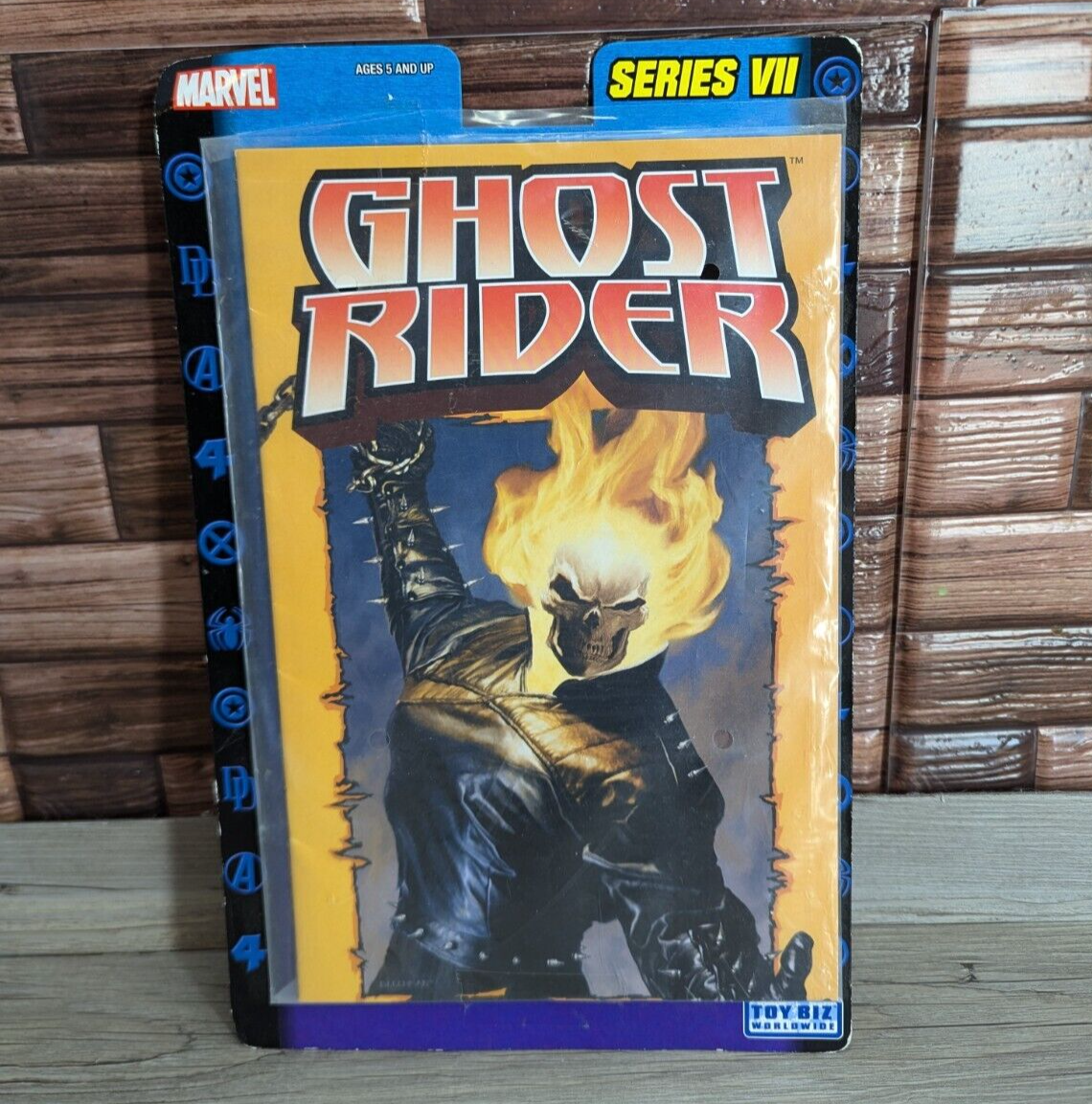 Ghost Rider Comic File Card Marvel Legends Series VII Toybiz 