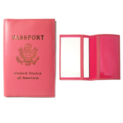 Housse Porte-passeport Et Portefeuille De Voyage - Faux Cuir Noir, Marque Leatherboss, Neuf Avec étiquette