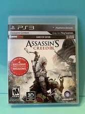 Assassin's Creed III Gamestop Edition (Sony PlayStation 3, 2012) CIB W/ Manual