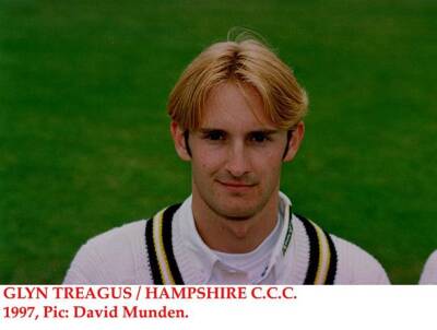 Glyn Treagus Hampshire CCC Old Player Cricket Photo 1