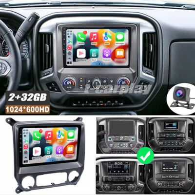 Carplay For 14-18 Chevrolet Silverado GMC Sierra Car Stereo Radio GPS NAVI CAM