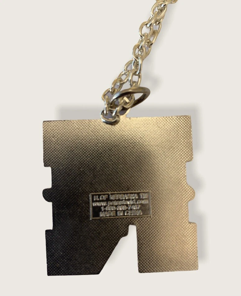 University of Nebraska Cornhuskers Big Logo Charm Necklace - NCAA Lic Jewelry - Image 4 of 4
