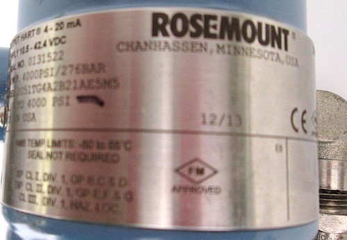 ROSEMOUNT, 2051TG5, MWP 10000 PSI, SUPPLY 10.5 - 42.4 VDC, HART SENDER GEBRAUCHT - Bild 9 von 10
