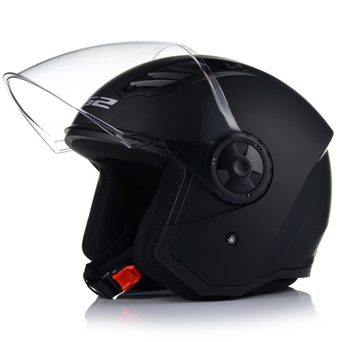 LS2 OF616 Jethelm Solid Matt Schwarz Motorradhelm Rollerhelm Scooterhelm XS-3XL - Bild 3 von 12