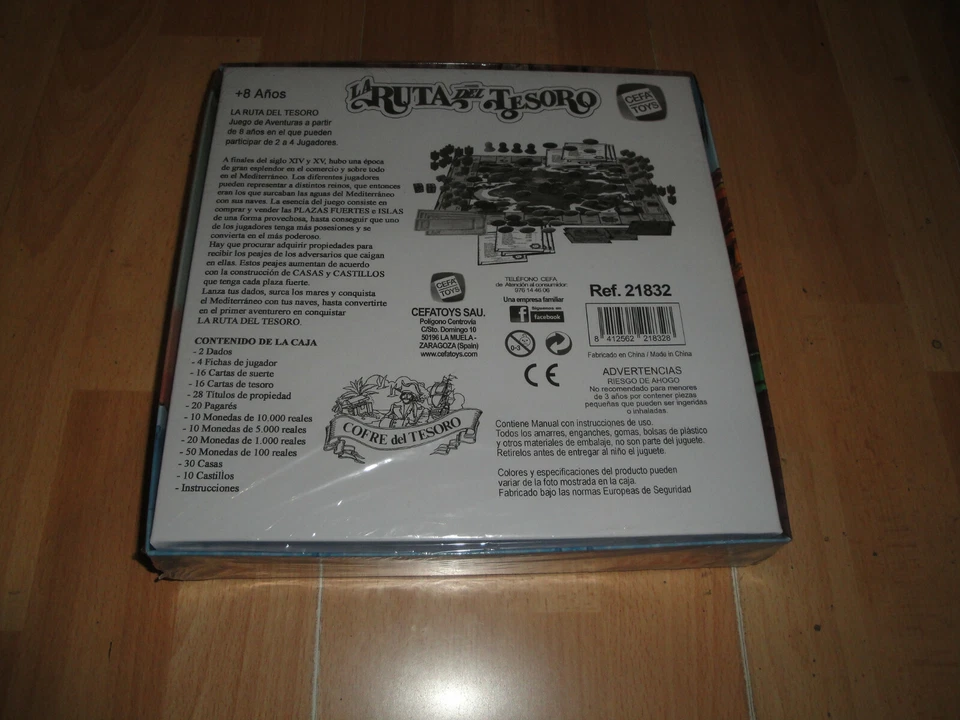 LA RUTA DEL TESORO DE CEFA TOYS JUEGO DE MESA AÑO 2015 NUEVO PRECINTADO - Imagen 4 de 4