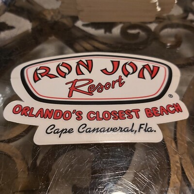 Ron Jon Resort Cape Canaveral Florida Sticker Classic Ron Jon Surf Logo Design