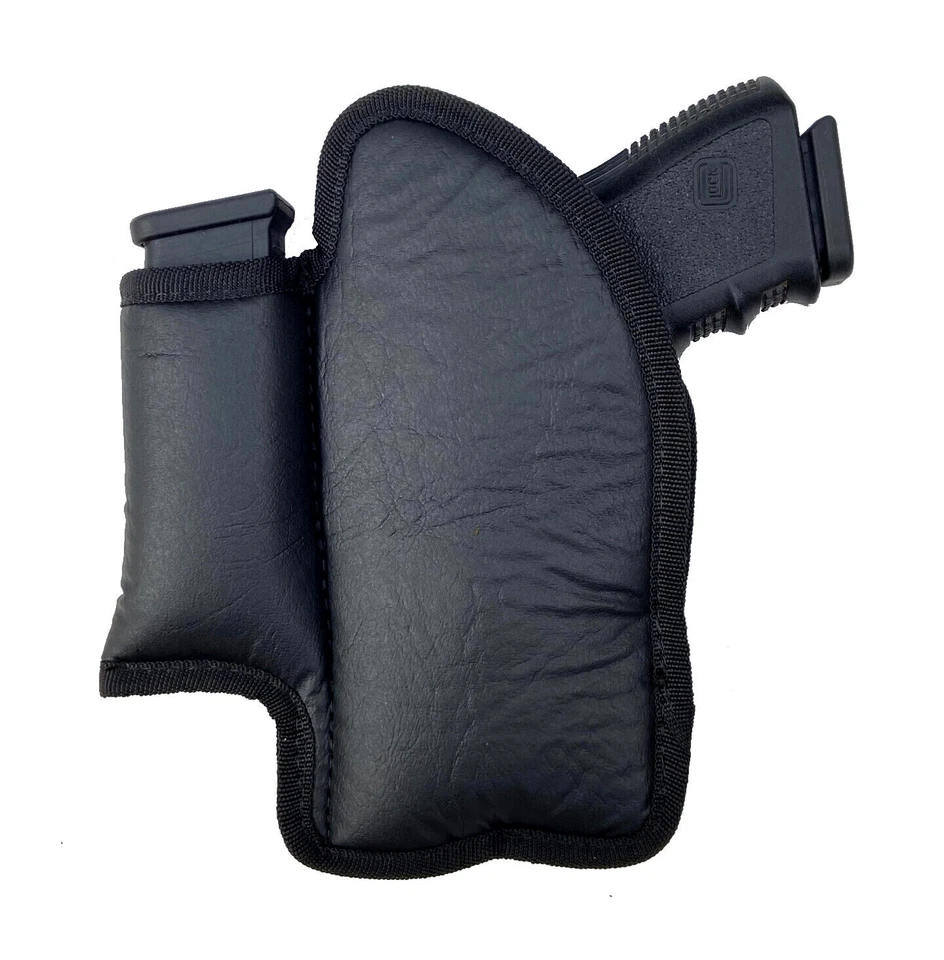 Laser/Light IWB Houston Eco Leather Holster with Magazine Pouch - Choose Model - Image 2 of 4