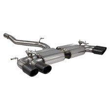 Scorpion 3.15" Non-Res Cat-Back Valved Auspuff schwarz Monaco Spitzen VW Golf R MK7.5