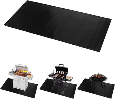 Under Grill  Floor Mat,Premium Grill Mat for Deck, Oil Absorbent, Deck Protector