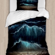 Nachtozean Bettwäsche Set Gothic-Welle Allein Frau