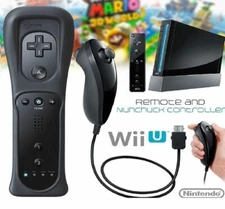 1/2 Built in Motion Plus 2 in 1 Remote Controller with Nunchuck For Wii & Wii U