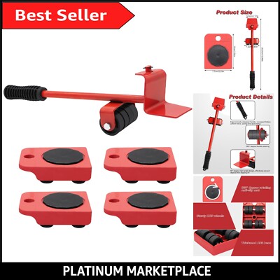 Innovative 4er-Pack Möbelheber mit rotem Schwerlastheber - 150 kg maximale Belastung